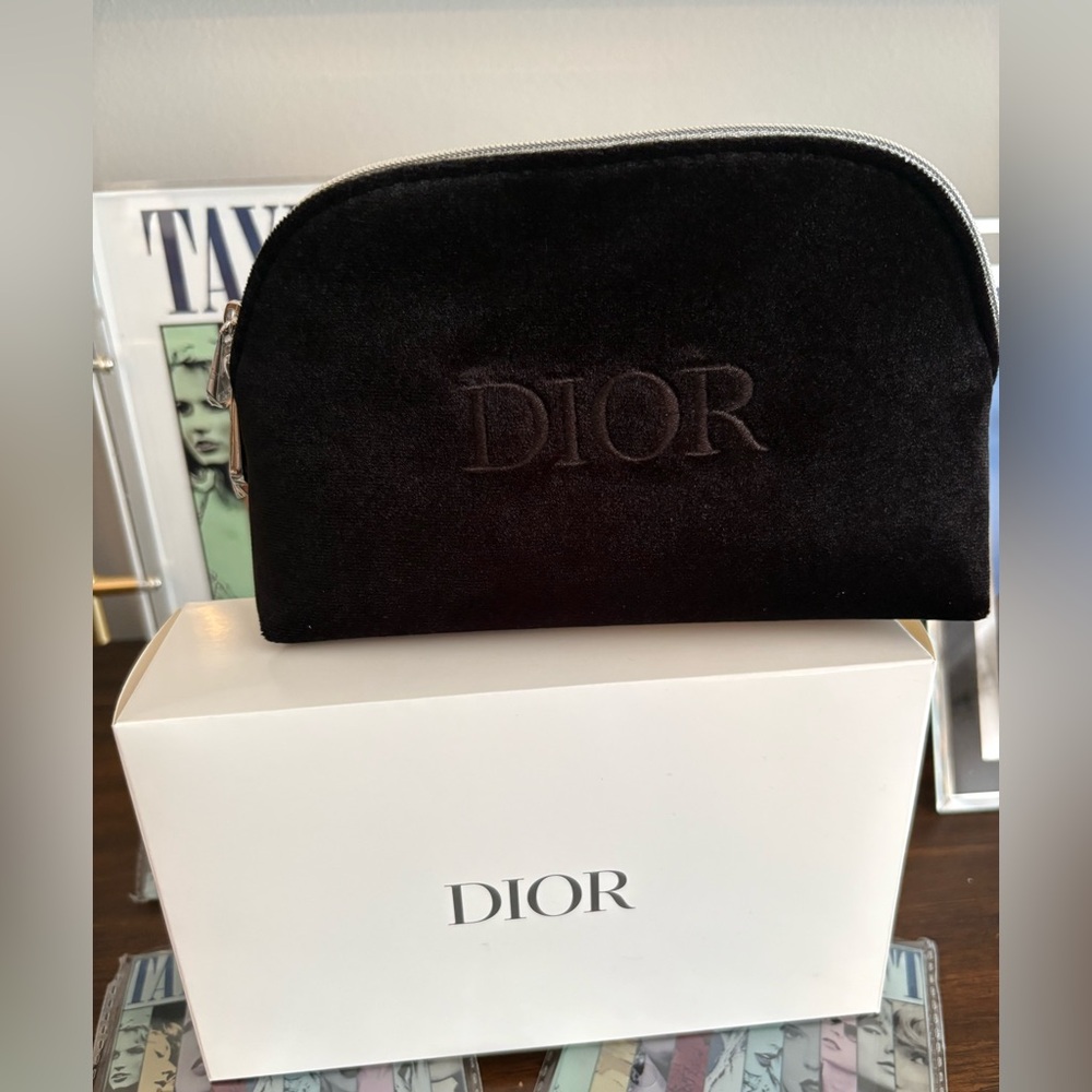 Christian Dior “velvet-like” cosmetic and accessories bag - Newly released